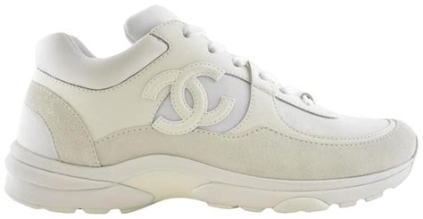 white chanel sneakers